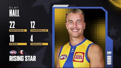Clay Hall Named Telstra AFL Rising Star Nominee Round 16